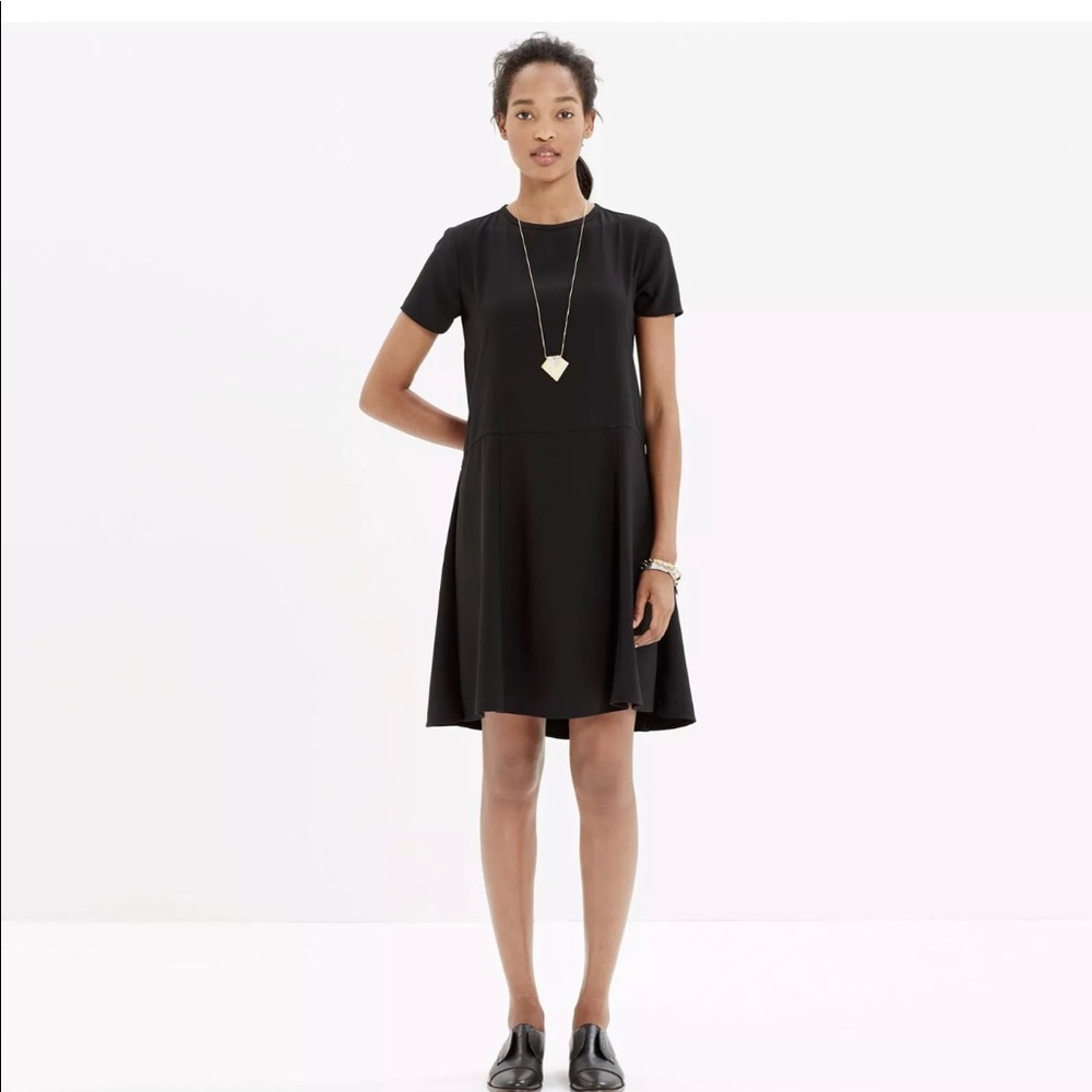 MADEWELL | Womens Tribune Dress Sz 0 Black Dress